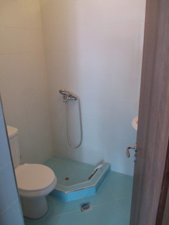Small bathroom with shower